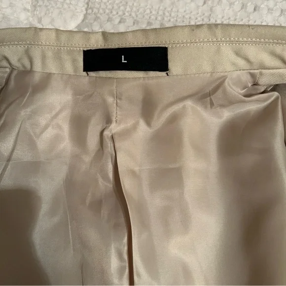 Men's Cream/Beige Workwear Office Career Neutral Blazer Size L Officecore - Picture 2 of 6